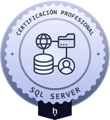 Insignia de certificación SQL con IA